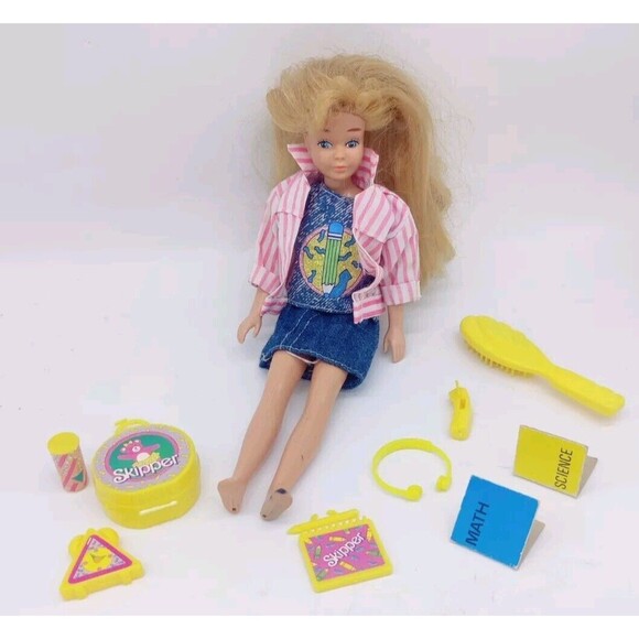 Vintage 1988 Skipper Teen Time Lot Doll Clothes Accessories 16pcs Barbie Mattel - Picture 5 of 16